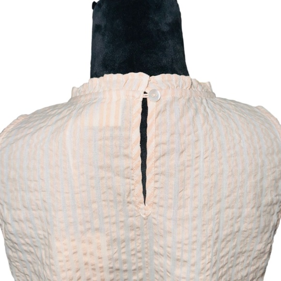 Universal Thread Striped Seersucker Peplum Cotton Tank - NWT - Picture 8 of 11